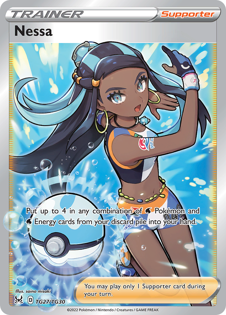 Nessa TG27/30 Rare Ultra | Lost Origin Trainer Gallery | Pokemon Card