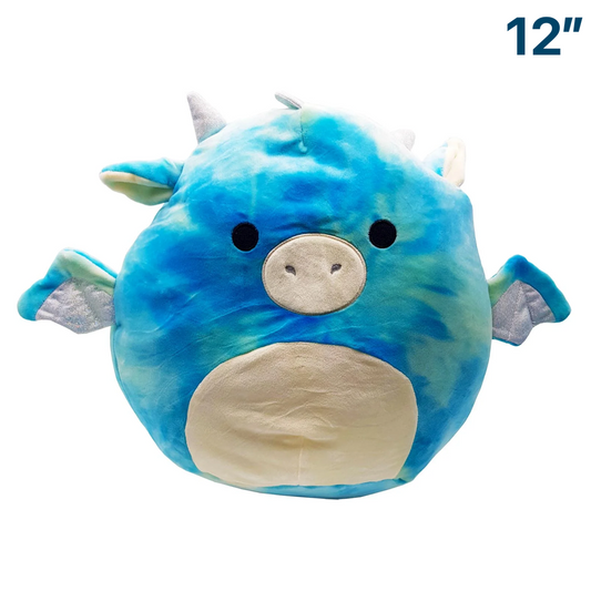 Keith the Blue Tie-Dye Dragon ~ 12" inch Squishmallow