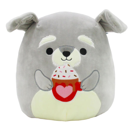 Shaun the Grey Schnauzer 12" inch Squishmallows ~ Heart Squad ~ In Stock!