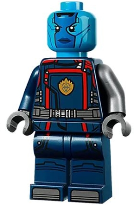 Nebula - Dark Blue Suit LEGO Minifigure | Guardians of the Galaxy Vol. 3