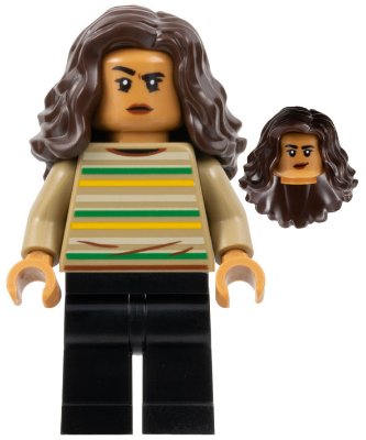 MJ (Michelle Jones) - Dark Tan Striped LEGO Minifigure | Spider-Man No Way Home