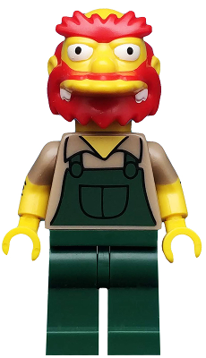 Groundskeeper Willie - The Simpsons - Series 2  | LEGO Minifigure | NEW CMF