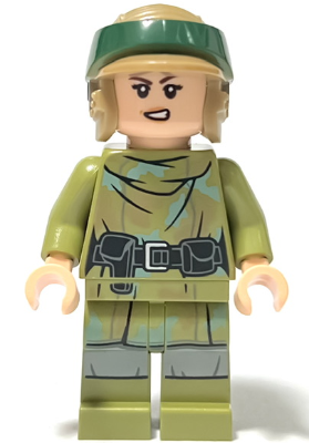 Princess Leia - Olive Green Endor Outfit, LEGO Minifigure | Star Wars Episode 4/5/6